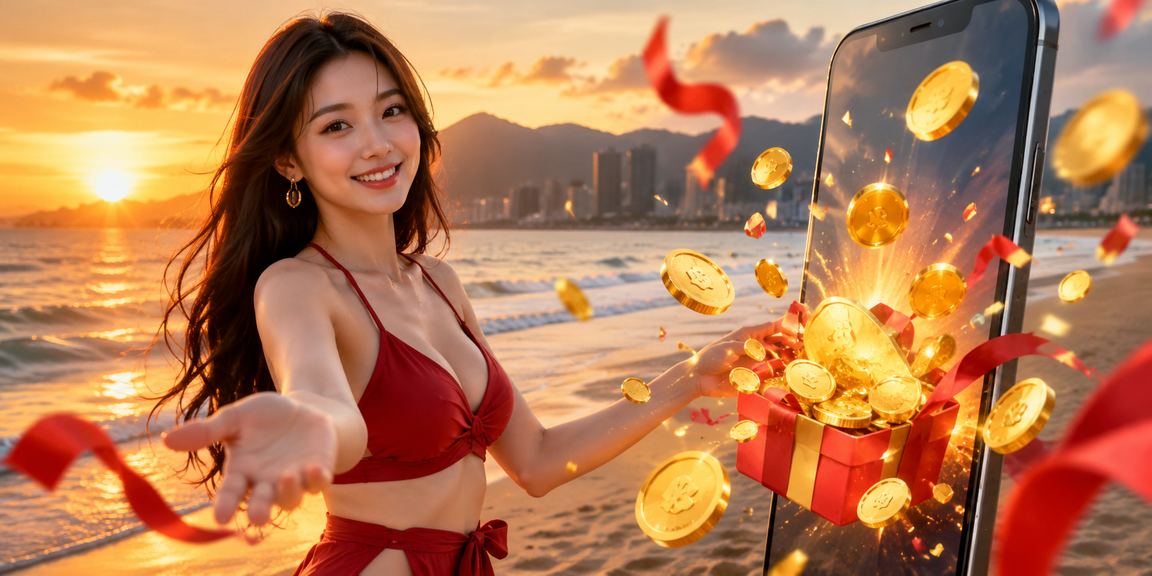 Người chơi trải nghiệm casino di động tại bãi biển Đà Nẵng
